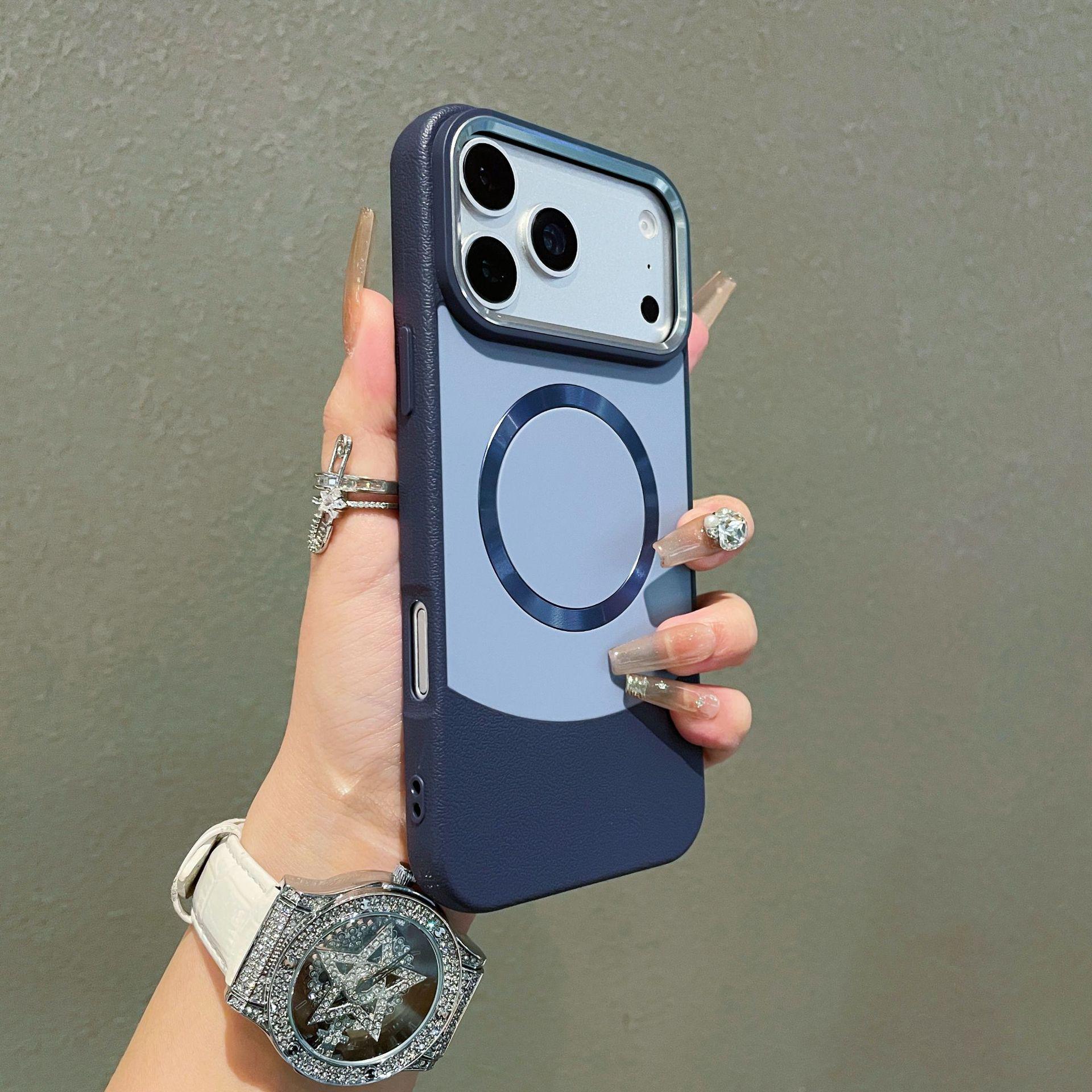 Apple 17Promax Magnetic Phone Case: Leather & CD Texture, Frosted Protective Design for iPhone 16/15/14 iPhone 12 Pro
Apple 17Promax Magnetic Phone Case: Leather & CD Texture, Frosted Protective Design for iPhone 16/15/14 iPhone 12 Pro