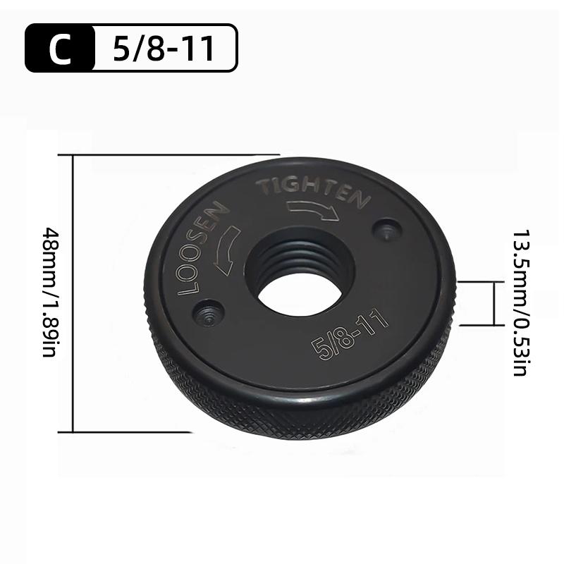 Самоблокирующаяся прижимная пластина для угловой шлифовальной машины M10 M14 Резьба 5/8-11 Пластина для угловой шлифовальной машины Быстросъемная фланцевая гайка Инструмент с электроприводом
Самоблокирующаяся прижимная пластина для угловой шлифовальной машины M10 M14 Резьба 5/8-11 Пластина для угловой шлифовальной машины Быстросъемная фланцевая гайка Инструмент с электроприводом