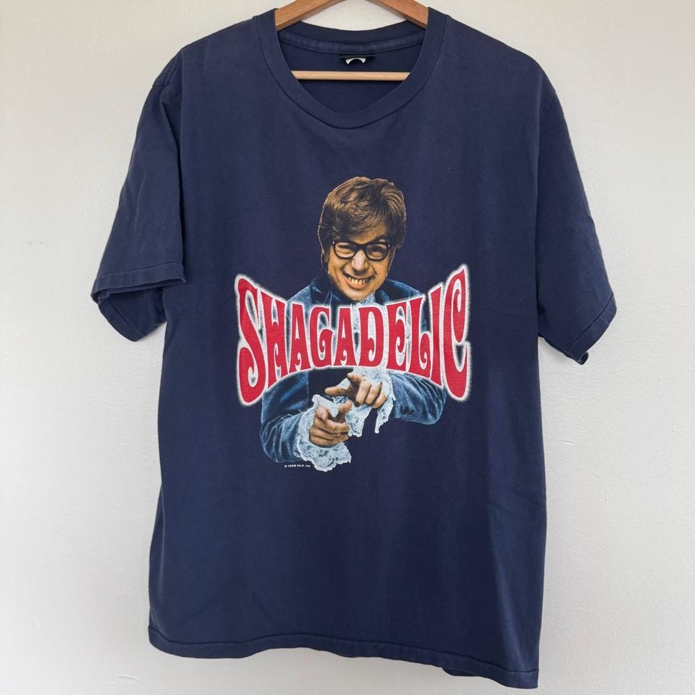 Vintage 1998 Austin Powers TShirt Mens Large Shagadelic Dr Evil 90s Movie Tee Unisex T-Shirt L
Vintage 1998 Austin Powers TShirt Mens Large Shagadelic Dr Evil 90s Movie Tee Unisex T-Shirt L