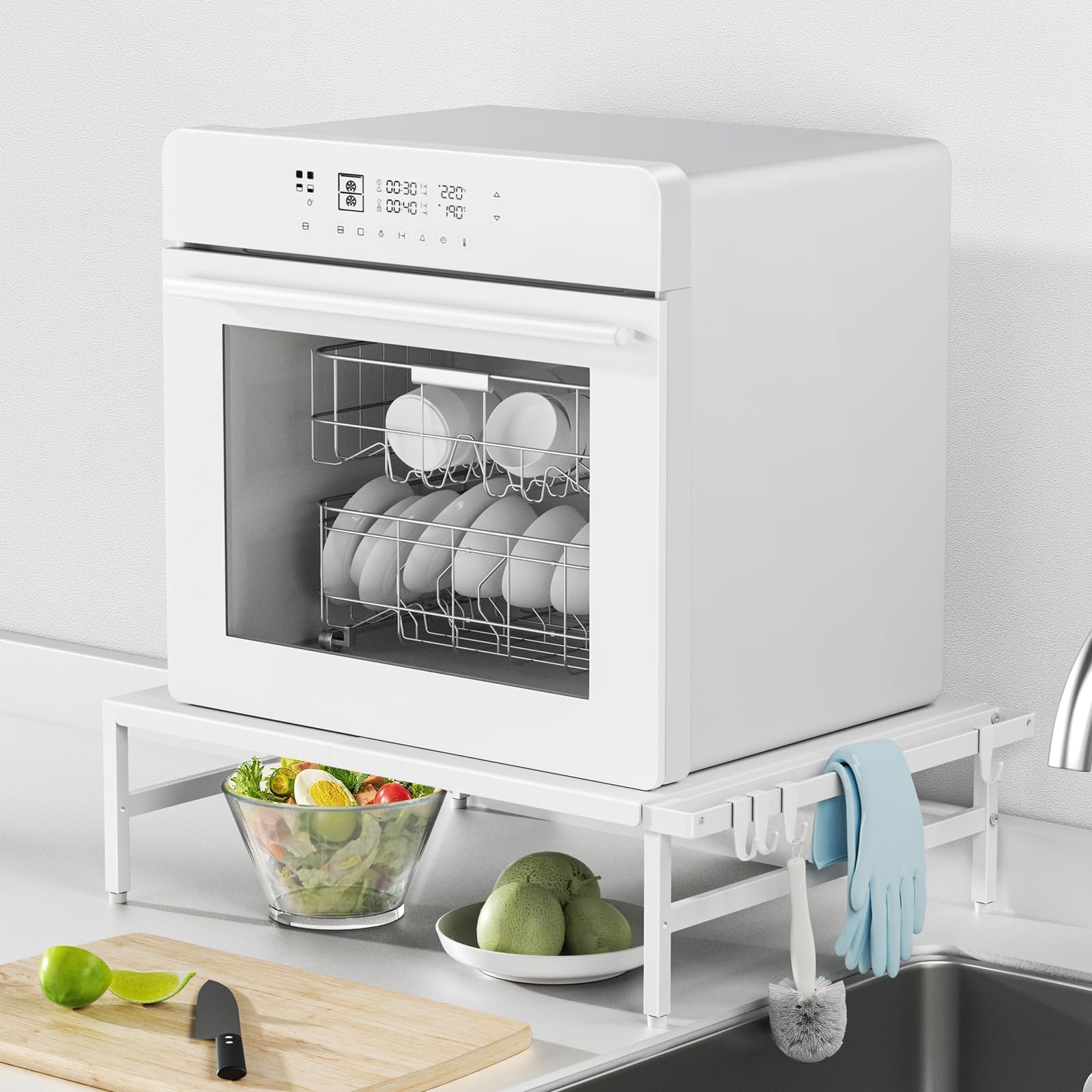 TTWO Dishwasher Width Telescoping Dishwasher Can Be Passed Over the Suitable for Load Capacity Dishwasher W36 x D38 x Space Sink Above Sink Includes 4
TTWO Dishwasher Width Telescoping Dishwasher Can Be Passed Over the Suitable for Load Capacity Dishwasher W36 x D38 x Space Sink Above Sink Includes 4