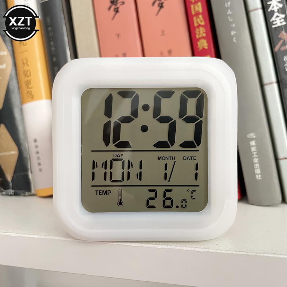 7 LED Color Changing Digital Light Alarm Clock Thermometer Color Changing Color Electronic Clock For Children s Bedroom Alarm
7 LED Color Changing Digital Light Alarm Clock Thermometer Color Changing Color Electronic Clock For Children s Bedroom Alarm