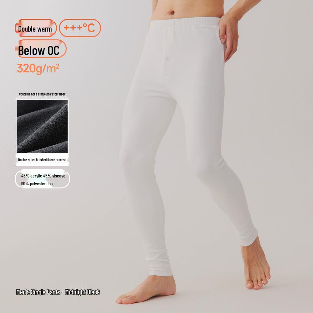 Мужские теплые брюки с толстой флисовой подкладкой: Тепловыделяющий акриловый и хлопковый базовый слой для осени/зимы Triple Extra Large
Мужские теплые брюки с толстой флисовой подкладкой: Тепловыделяющий акриловый и хлопковый базовый слой для осени/зимы Triple Extra Large