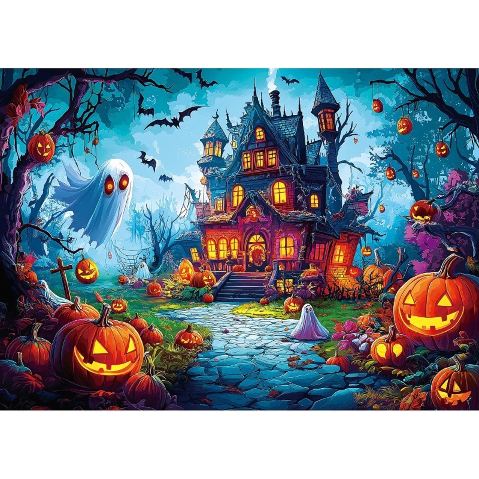 3mm Halloween Haunted House Puzzle Challenging Puzzle 1000 Pieces Paper Puzzle Wall Decoration Painting One Size
3mm Halloween Haunted House Puzzle Challenging Puzzle 1000 Pieces Paper Puzzle Wall Decoration Painting One Size