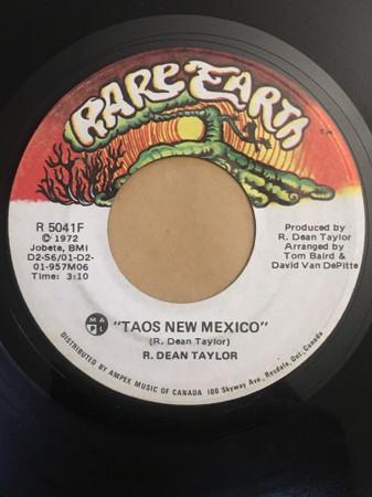 7inch Record R. DEAN TAYLOR - Taos New Mexico / Shadow R5041F Rare Earth 1972 Canada Rock Used
7inch Record R. DEAN TAYLOR - Taos New Mexico / Shadow R5041F Rare Earth 1972 Canada Rock Used