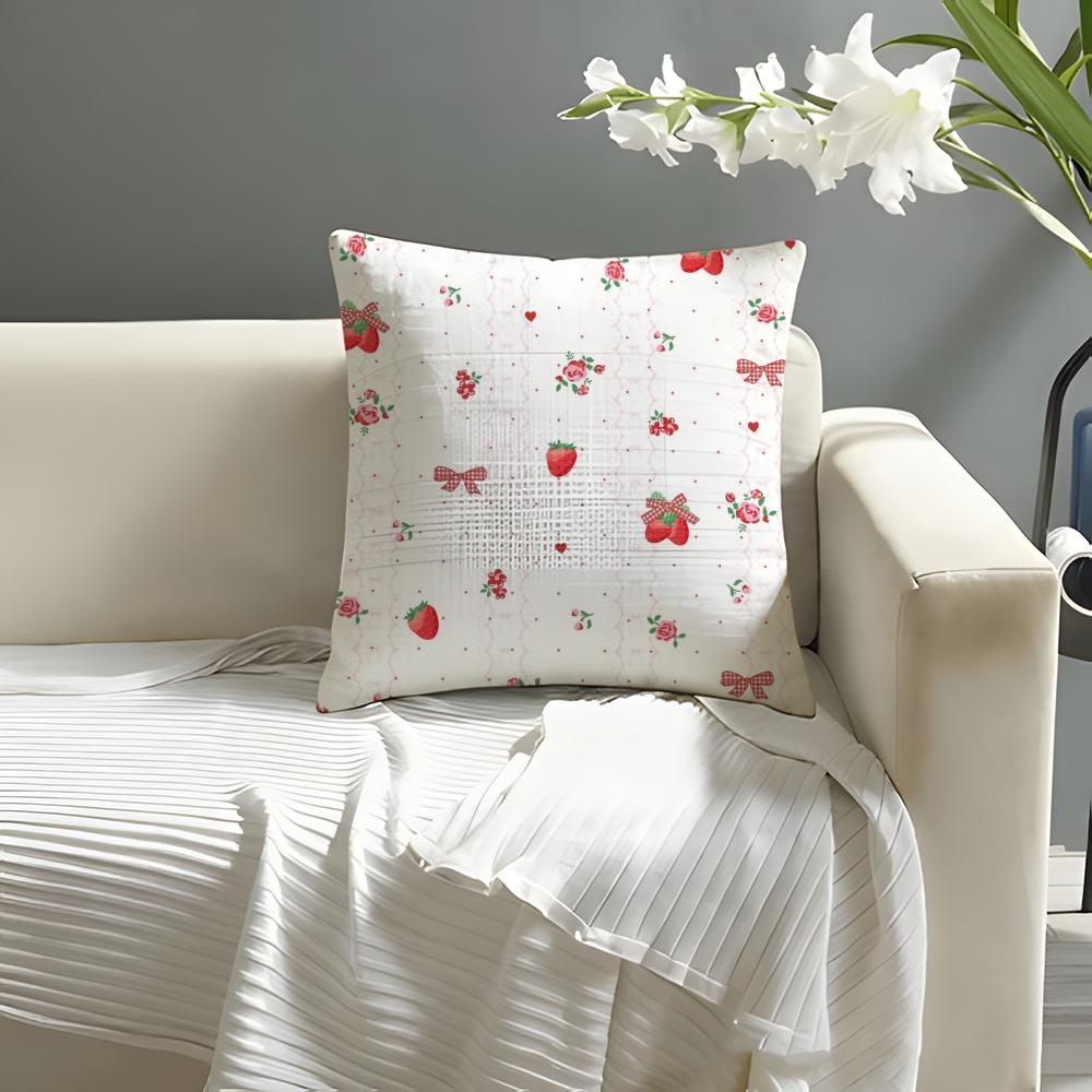 Cute Strawberry flowers Pillow Case Natural Linen Organic Fabric DoubleSided Printing Sofa Home Decor Cushion Cover 30X30cm
Cute Strawberry flowers Pillow Case Natural Linen Organic Fabric DoubleSided Printing Sofa Home Decor Cushion Cover 30X30cm