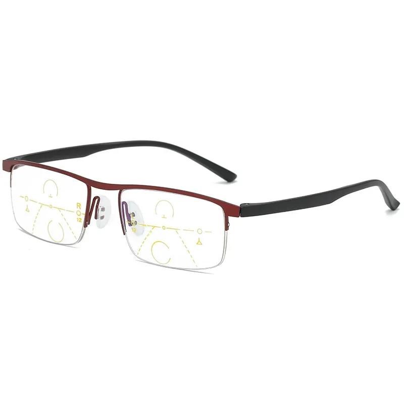 Progressive Reading Glasses Multifocal Anti-blue Light Smart Zoom Glasses Half Frame Metal Men Women +1.5 To +4.0 400 червоний
Progressive Reading Glasses Multifocal Anti-blue Light Smart Zoom Glasses Half Frame Metal Men Women +1.5 To +4.0 400 червоний