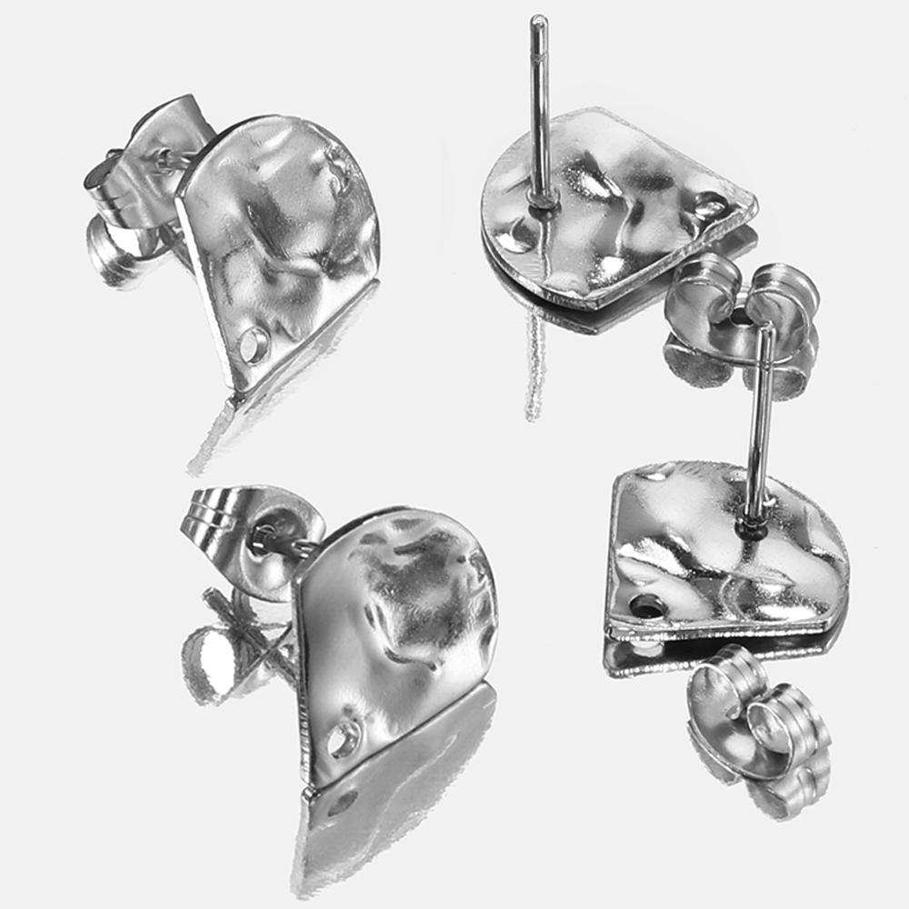 10pcs Stainless Steel Ear Studs Earrings Texture Sector Shape Earring Dangle Earrings Earplugs for Jewelry Making DIY Findings
10pcs Stainless Steel Ear Studs Earrings Texture Sector Shape Earring Dangle Earrings Earplugs for Jewelry Making DIY Findings