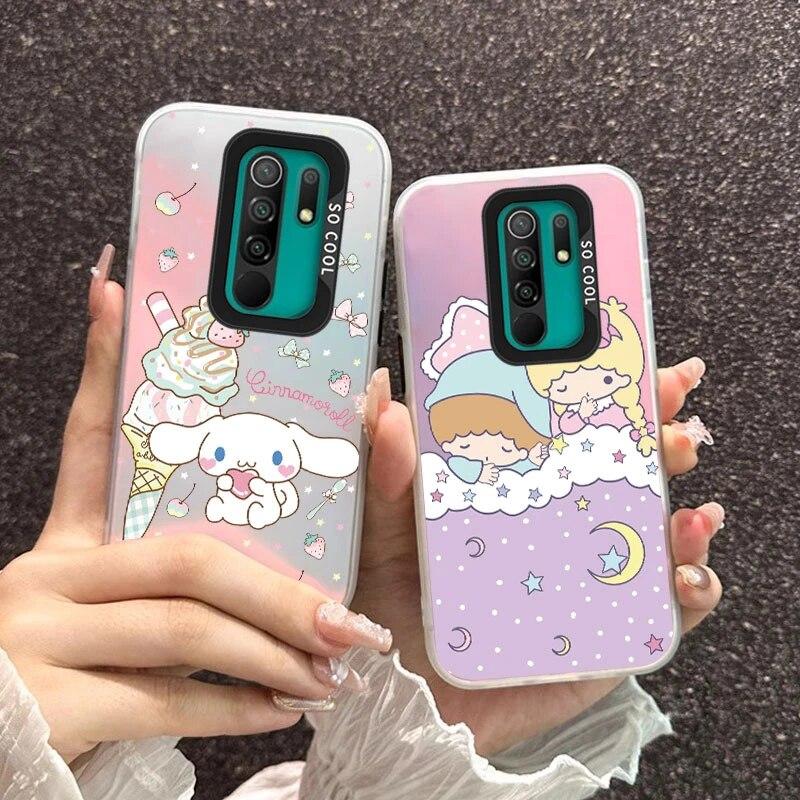 Чехол для Xiaomi Redmi 9 Kuromi Cinnamoroll, обесцвечивание, аниме, матовый Sanrio, чехол для Redmi 9, мягкий противоударный чехол из ТПУ с мультяшным рисунком, задняя крышка для телефона, ракушки
Чехол для Xiaomi Redmi 9 Kuromi Cinnamoroll, обесцвечивание, аниме, матовый Sanrio, чехол для Redmi 9, мягкий противоударный чехол из ТПУ с мультяшным рисунком, задняя крышка для телефона, ракушки