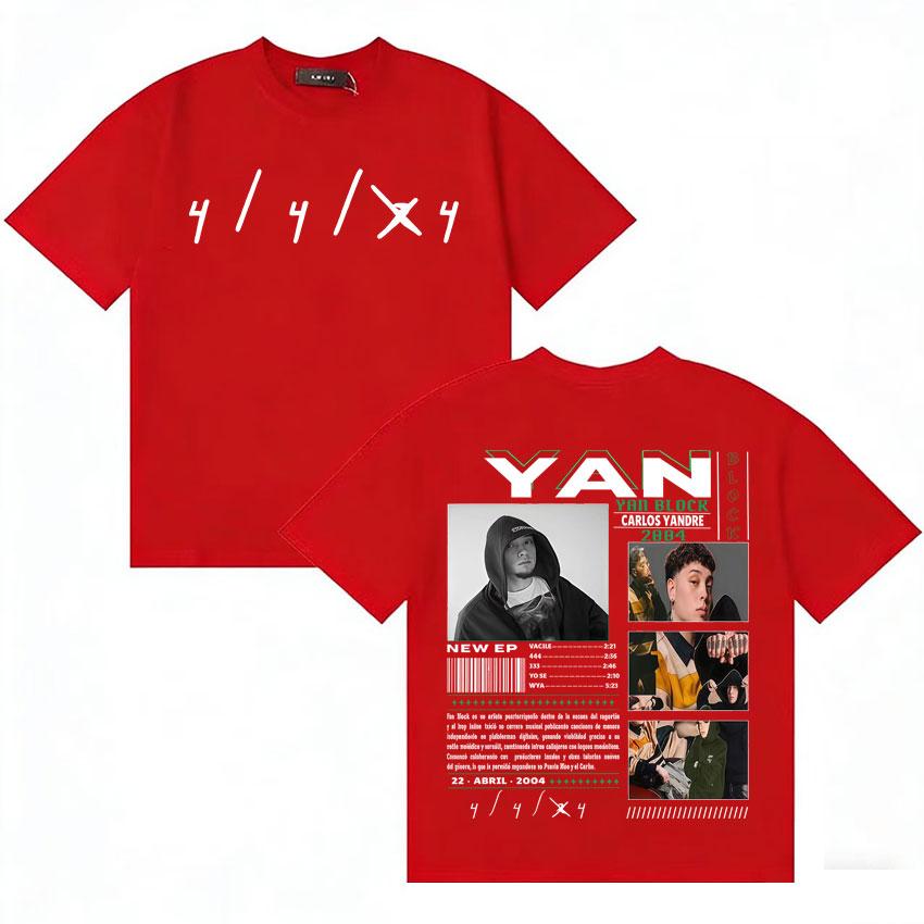 Rapper Yan Block Harajuku Tide T Shirt Unisexs Casual High Quality Short Sleeve Tshirts Cotton Classic Loose Oversized Tee Shirts S
Rapper Yan Block Harajuku Tide T Shirt Unisexs Casual High Quality Short Sleeve Tshirts Cotton Classic Loose Oversized Tee Shirts S