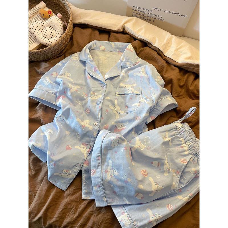 Japanese cartoon Internet celebrity Yugui dog pajamas women s summer short-sleeved shorts two-piece set of soft cute princess style loungewear S
Japanese cartoon Internet celebrity Yugui dog pajamas women s summer short-sleeved shorts two-piece set of soft cute princess style loungewear S