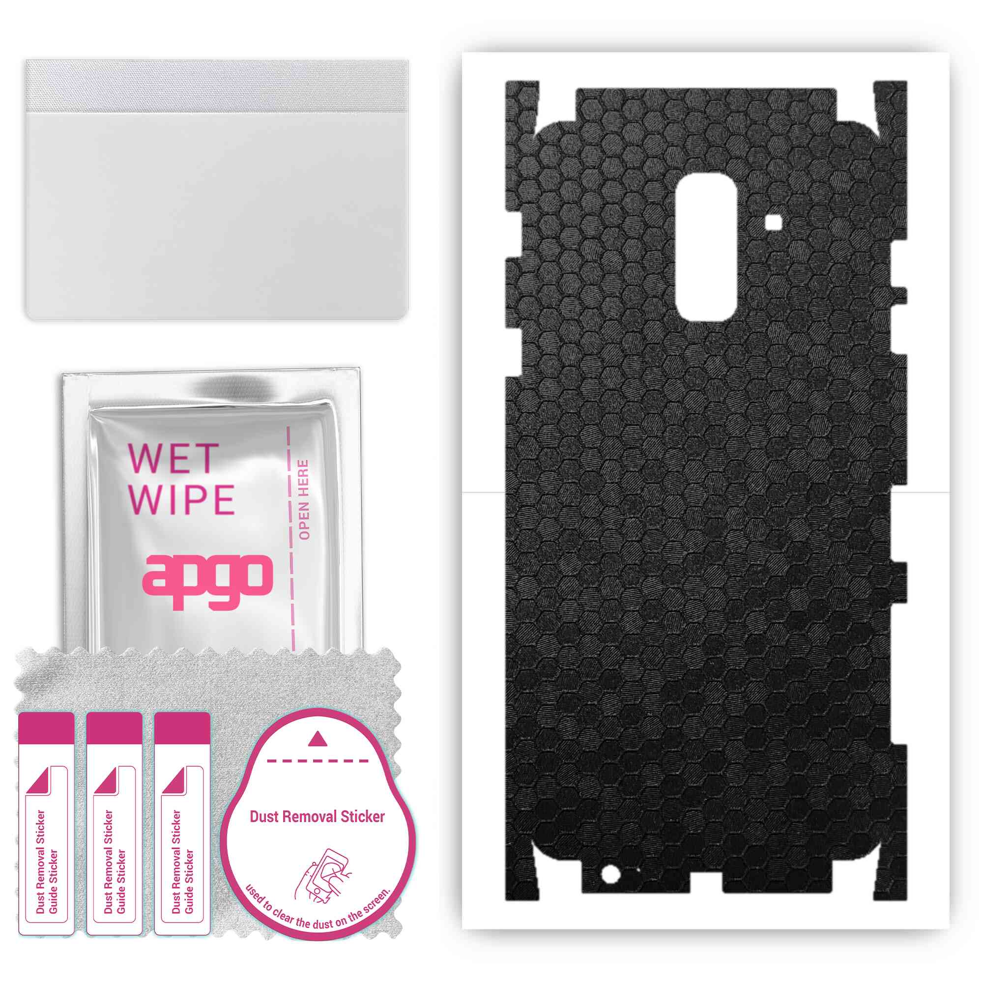 Apgo Protective Skin Sticker для тильної сторони, сумісної з Samsung Galaxy A6+ (2018 р), Плівка для обгортки, фольга, вініл – візерунок у чорних сотах
Apgo Protective Skin Sticker для тильної сторони, сумісної з Samsung Galaxy A6+ (2018 р), Плівка для обгортки, фольга, вініл – візерунок у чорних сотах