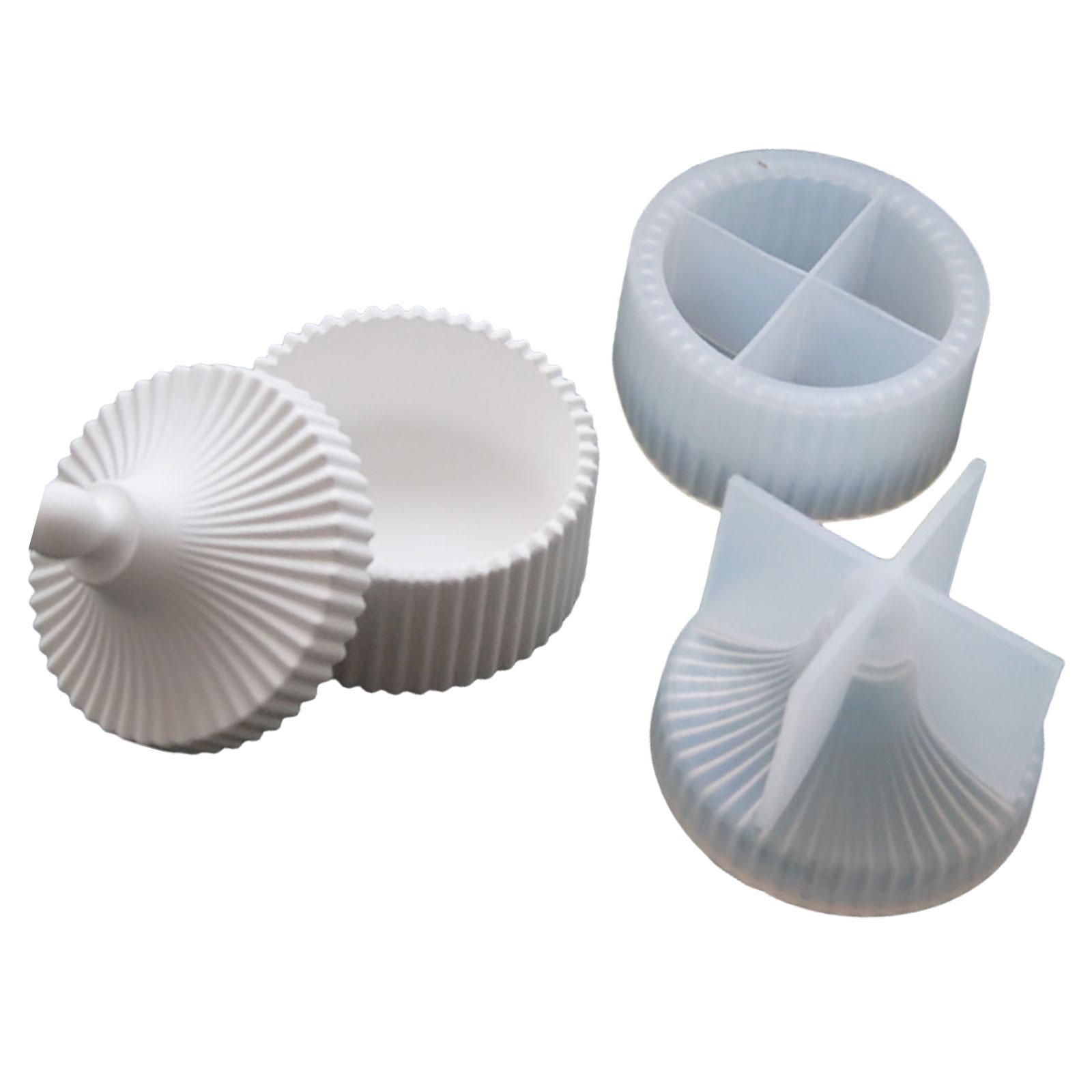 Коробка для хранения ювелирных изделий Силиконовые формы Формы для эпоксидной смолы ручной работы Полосатые формы для банок для свечей Формы для чашек для свечей ручной работы