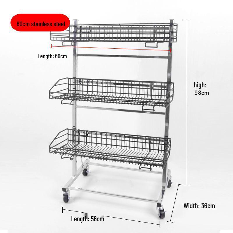 Multi-layer Movable Display Rack for Clearance, Beverages, Fruits & Vegetables
Multi-layer Movable Display Rack for Clearance, Beverages, Fruits & Vegetables