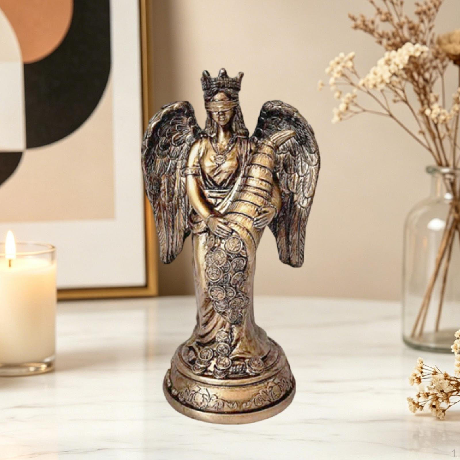 Angel of Wealth Statue Ornament Collectible Decoration Resin Figurine Sculpture for Bookshelf no Pen Holder
Angel of Wealth Statue Ornament Collectible Decoration Resin Figurine Sculpture for Bookshelf no Pen Holder