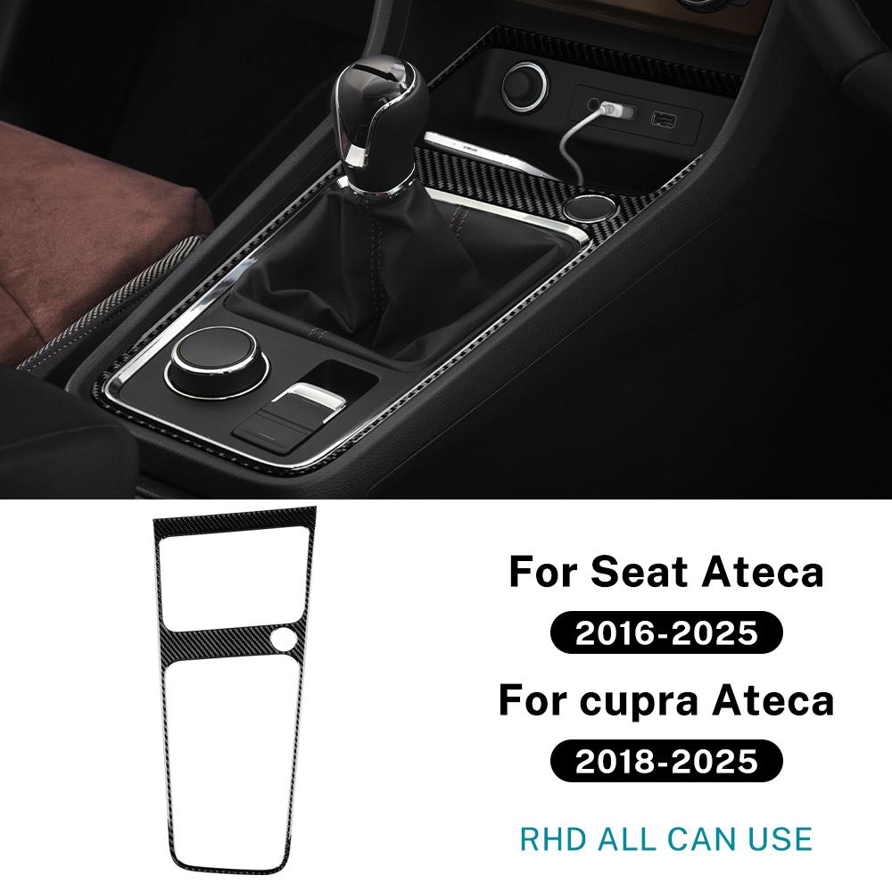 Real Soft Carbon Fiber Sticker For SEAT Ateca 5F 2016-2025 For Cupra Ateca 5F 2018-2025 LHD RHD Car Gear Shift Panel Trim
Real Soft Carbon Fiber Sticker For SEAT Ateca 5F 2016-2025 For Cupra Ateca 5F 2018-2025 LHD RHD Car Gear Shift Panel Trim