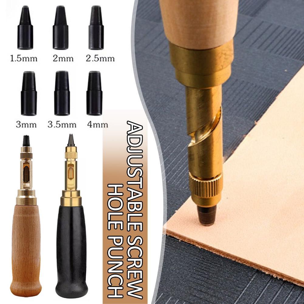 6pcs Hole Punch Screw Craft Removable Book Drill Replacement Multi-head Belt Punch DIY Leather Punch Rotary Punching Tool
6pcs Hole Punch Screw Craft Removable Book Drill Replacement Multi-head Belt Punch DIY Leather Punch Rotary Punching Tool