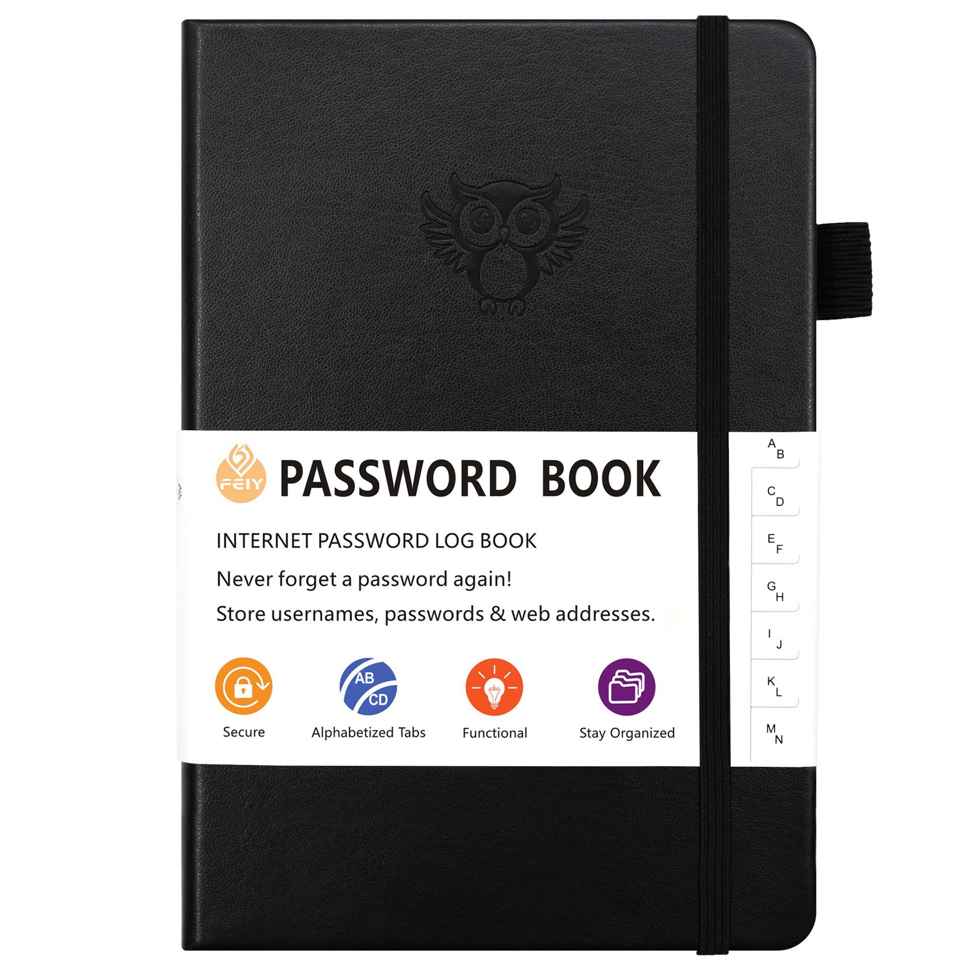 PASSWORD BOOK Spot owl strap codebook 32k чорний
PASSWORD BOOK Spot owl strap codebook 32k чорний