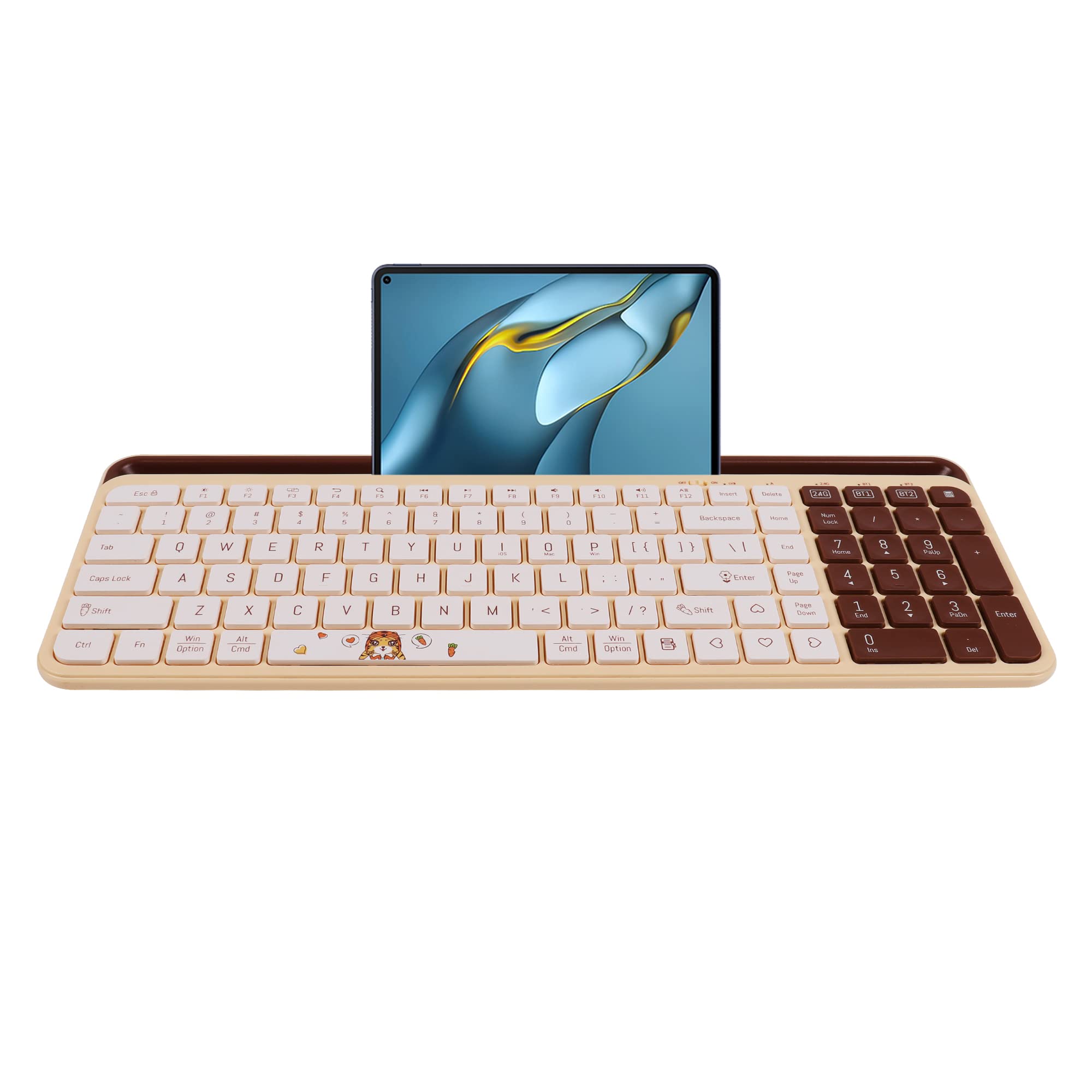 SUPER DREAM Wireless Bluetooth Full Wireless Tablet Keyboard with Smartphone Supports 3 Devices Easy to Includes Numeric Compatible with and English
SUPER DREAM Wireless Bluetooth Full Wireless Tablet Keyboard with Smartphone Supports 3 Devices Easy to Includes Numeric Compatible with and English