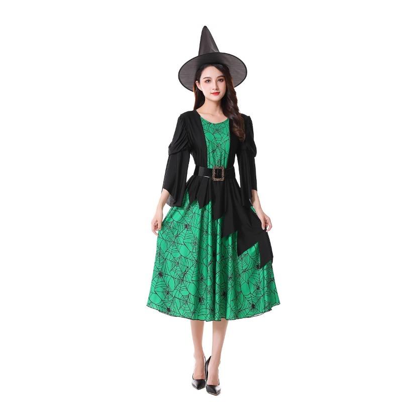 Хэллоуин Злая Ведьма Фиолетово-Зеленое Платье Ведьмы Косплей Сценический Костюм M
Хэллоуин Злая Ведьма Фиолетово-Зеленое Платье Ведьмы Косплей Сценический Костюм M