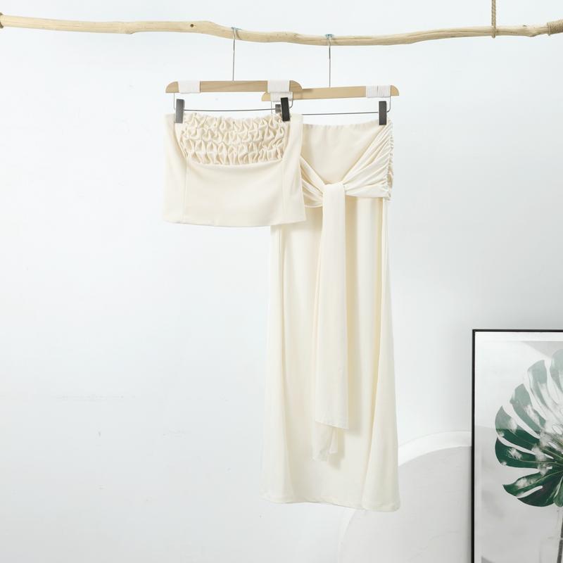 Узкий топ-труба с рюшами, длинная юбка, комплекты, женская безрукавка, жилет с открытой спиной, завязанные ленты, юбки, костюмы, женские вечерние сексуальные наряды L белый
Узкий топ-труба с рюшами, длинная юбка, комплекты, женская безрукавка, жилет с открытой спиной, завязанные ленты, юбки, костюмы, женские вечерние сексуальные наряды L белый