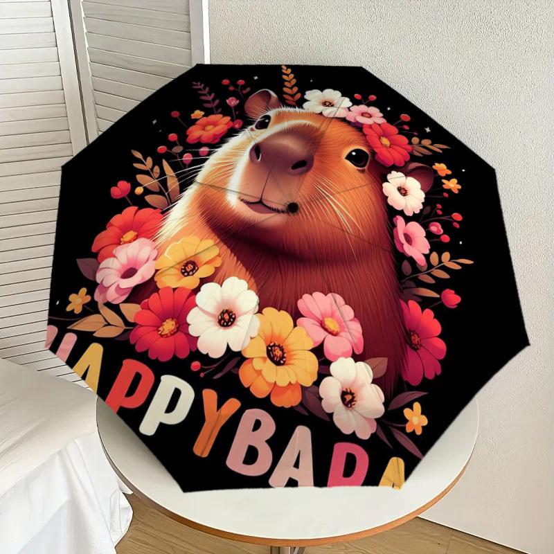 1pc Happy Birthday Capybara Floral Umbrella with Plastic Handle,Suitable for All Seasons Home Travel Outdoor UmbrellaDD519
1pc Happy Birthday Capybara Floral Umbrella with Plastic Handle,Suitable for All Seasons Home Travel Outdoor UmbrellaDD519