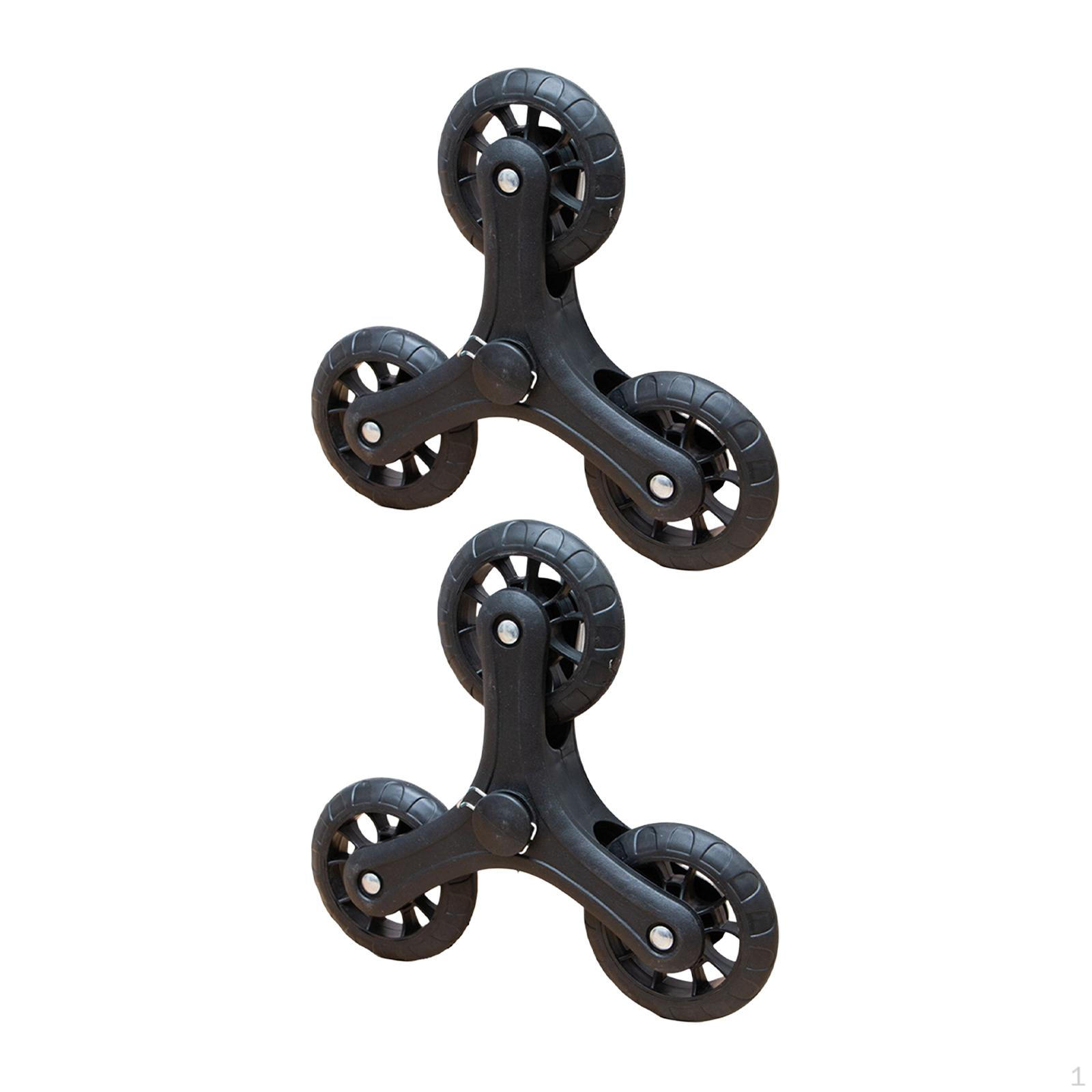 2x Колеса для подъема по лестнице Ролики для тележки для покупок Плавный ход Легкая транспортировка 23x20.5cm чёрный
2x Колеса для подъема по лестнице Ролики для тележки для покупок Плавный ход Легкая транспортировка 23x20.5cm чёрный