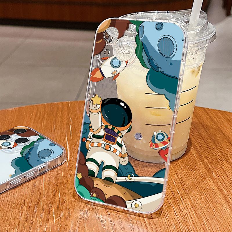 Прозрачный мягкий чехол из ТПУ для iPhone 15 14 Pro Max Plus 13 12 11 Pro Max Xr X Xs Max 8 7 Plus, ударопрочный, с рисунком астронавта, защита объектива, тонкий чехол iPhone 15
Прозрачный мягкий чехол из ТПУ для iPhone 15 14 Pro Max Plus 13 12 11 Pro Max Xr X Xs Max 8 7 Plus, ударопрочный, с рисунком астронавта, защита объектива, тонкий чехол iPhone 15