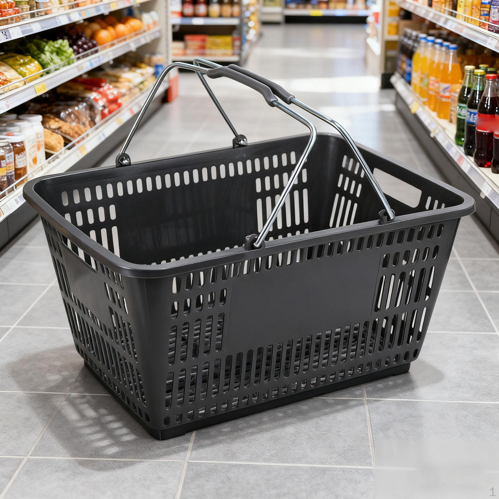 Shopping Basket Storage Holder Sturdy with Handle for Cosmetics Toys Bedroom сірий колір
Shopping Basket Storage Holder Sturdy with Handle for Cosmetics Toys Bedroom сірий колір