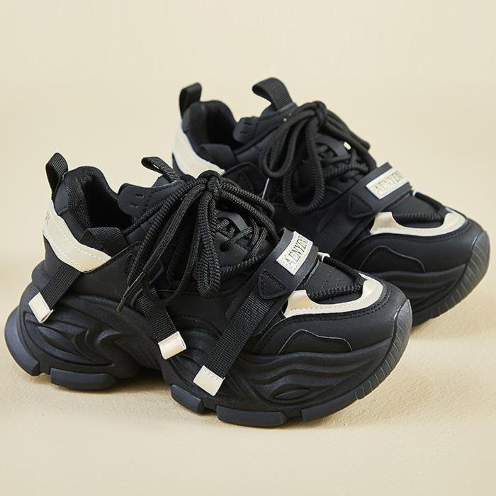 Spring student sports running casual shoes with thick soles increasing height 35 чёрный
Spring student sports running casual shoes with thick soles increasing height 35 чёрный