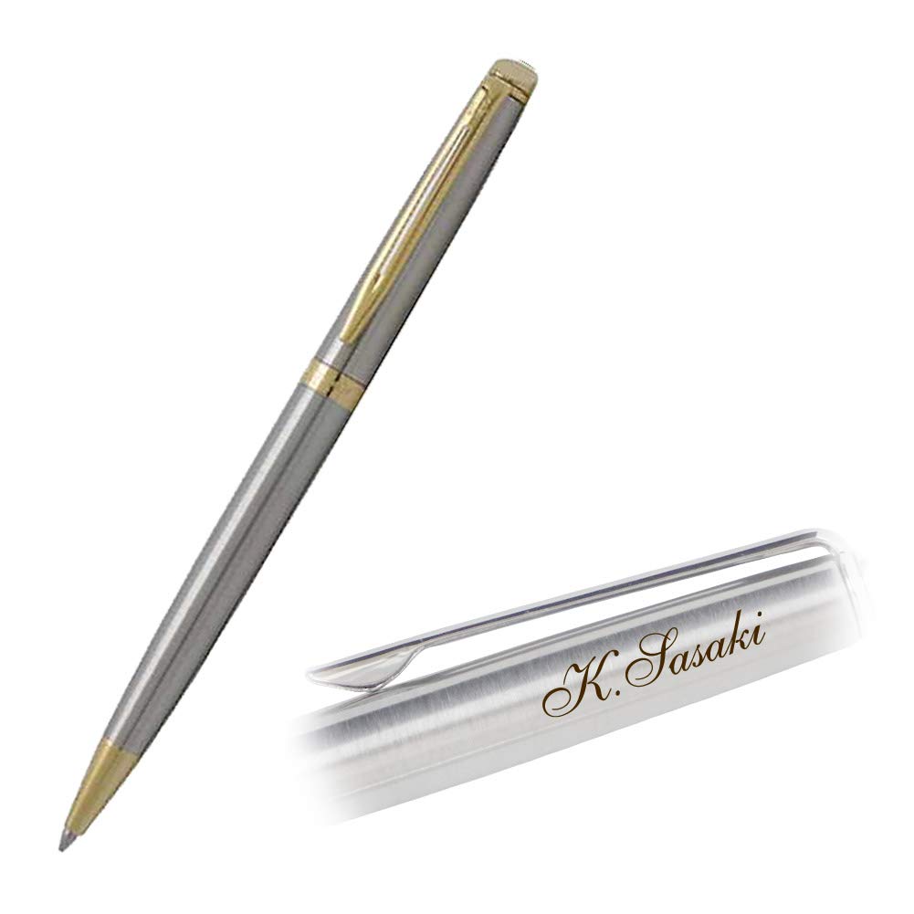 Персонализированная шариковая ручка Waterman Metropolitan Essential из нержавеющей стали с золотой отделкой, официальный импорт
Персонализированная шариковая ручка Waterman Metropolitan Essential из нержавеющей стали с золотой отделкой, официальный импорт