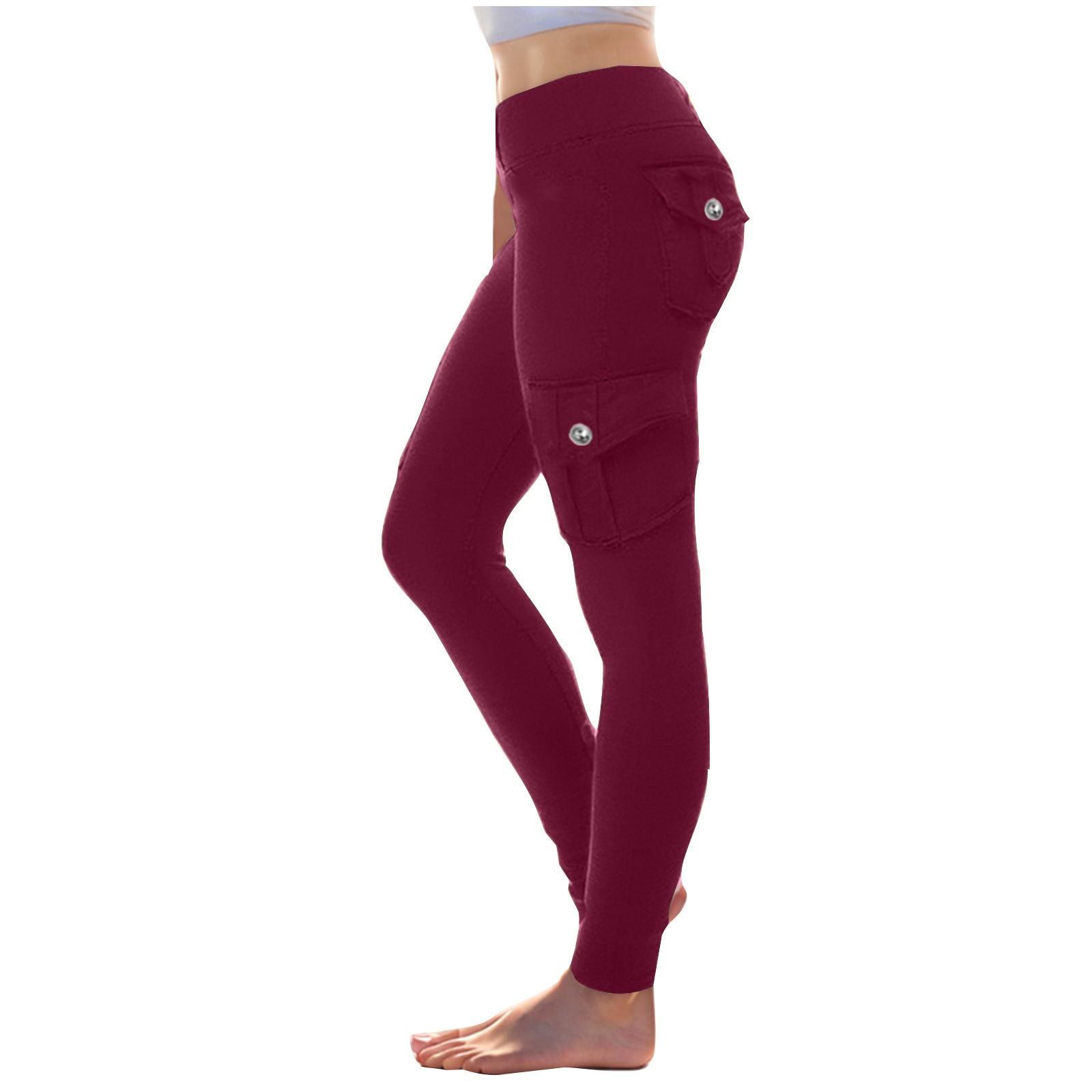 Women s Stretch Waist Button Multi,Pocket Drawstring Yoga Pants Leggings Sports Slim,Fit Pants XL винний
Women s Stretch Waist Button Multi,Pocket Drawstring Yoga Pants Leggings Sports Slim,Fit Pants XL винний