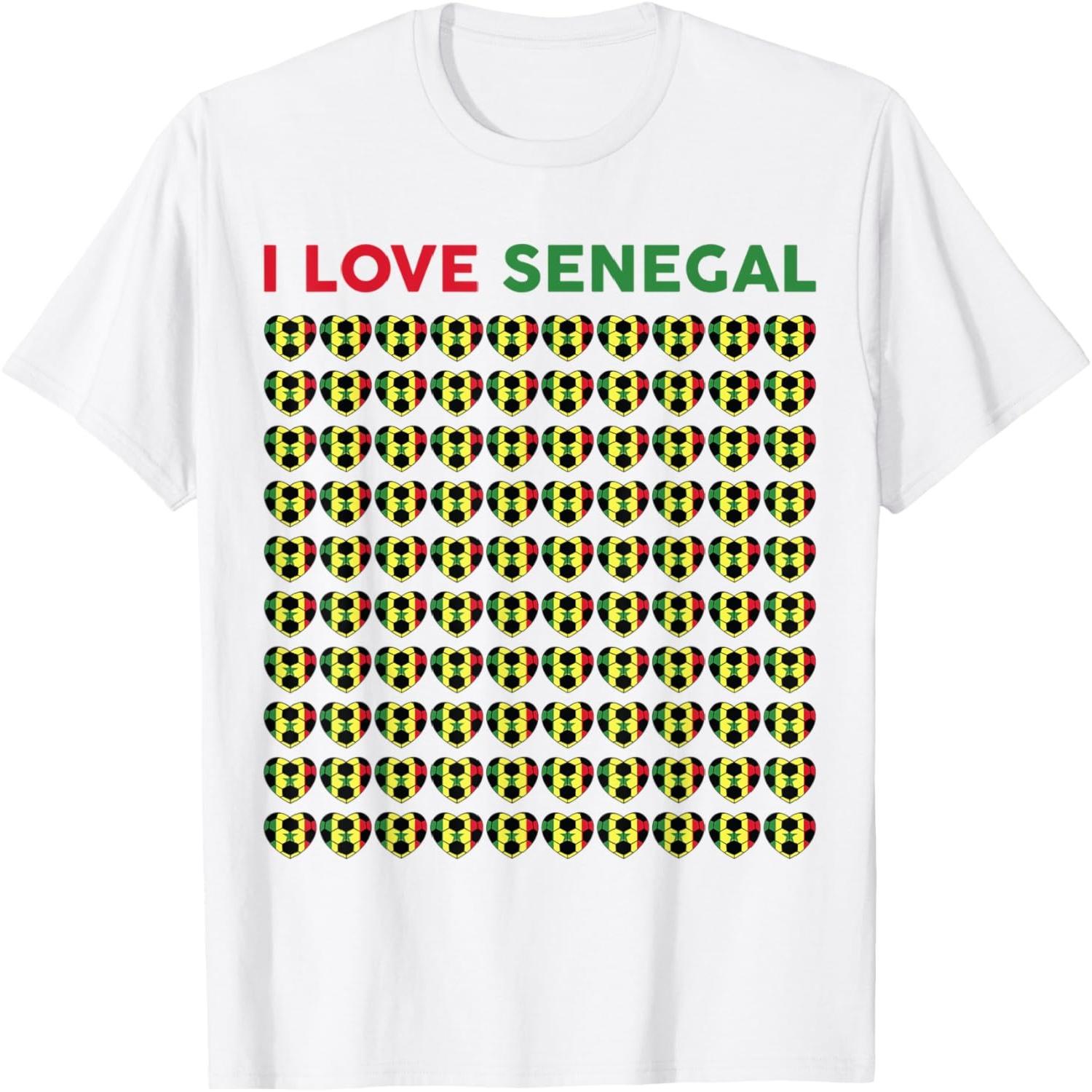 Boys Love Senegal Soccer Balls Kids Toddler Senegalese Flag T-Shirt S
Boys Love Senegal Soccer Balls Kids Toddler Senegalese Flag T-Shirt S