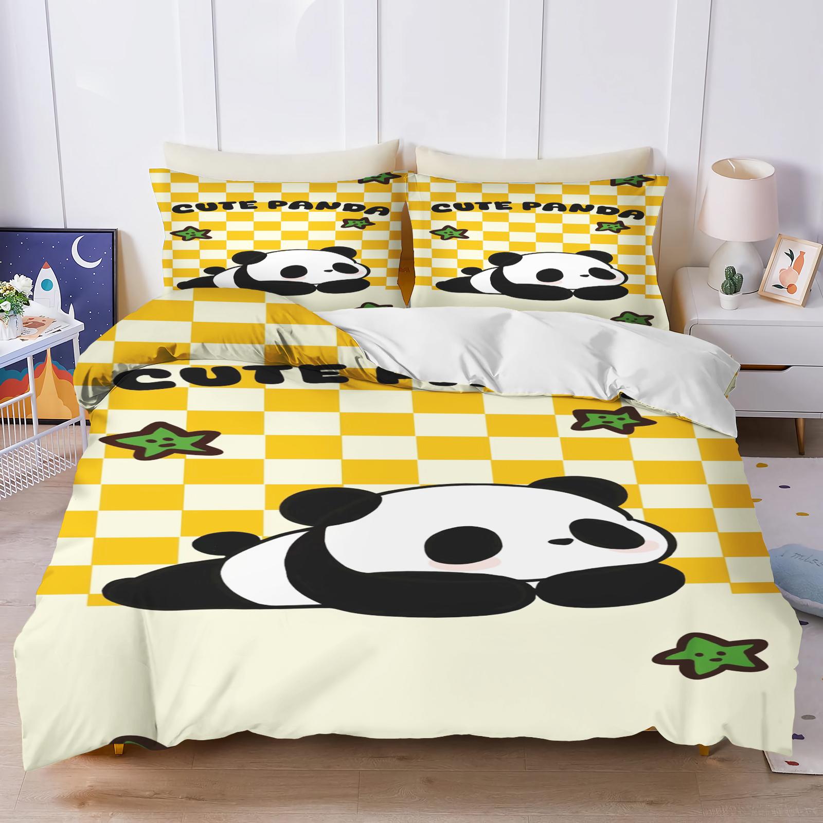 Одеяло Панда Милый Мультяшный Принт 3-Piece One Piece Комплект Постельного Белья Comforte Luxus Изысканный Подарок на День Рождения Полиэстер Домашний Декор Comforter (quilt)-EU Single(135*200cm)3pcs
Одеяло Панда Милый Мультяшный Принт 3-Piece One Piece Комплект Постельного Белья Comforte Luxus Изысканный Подарок на День Рождения Полиэстер Домашний Декор Comforter (quilt)-EU Single(135*200cm)3pcs