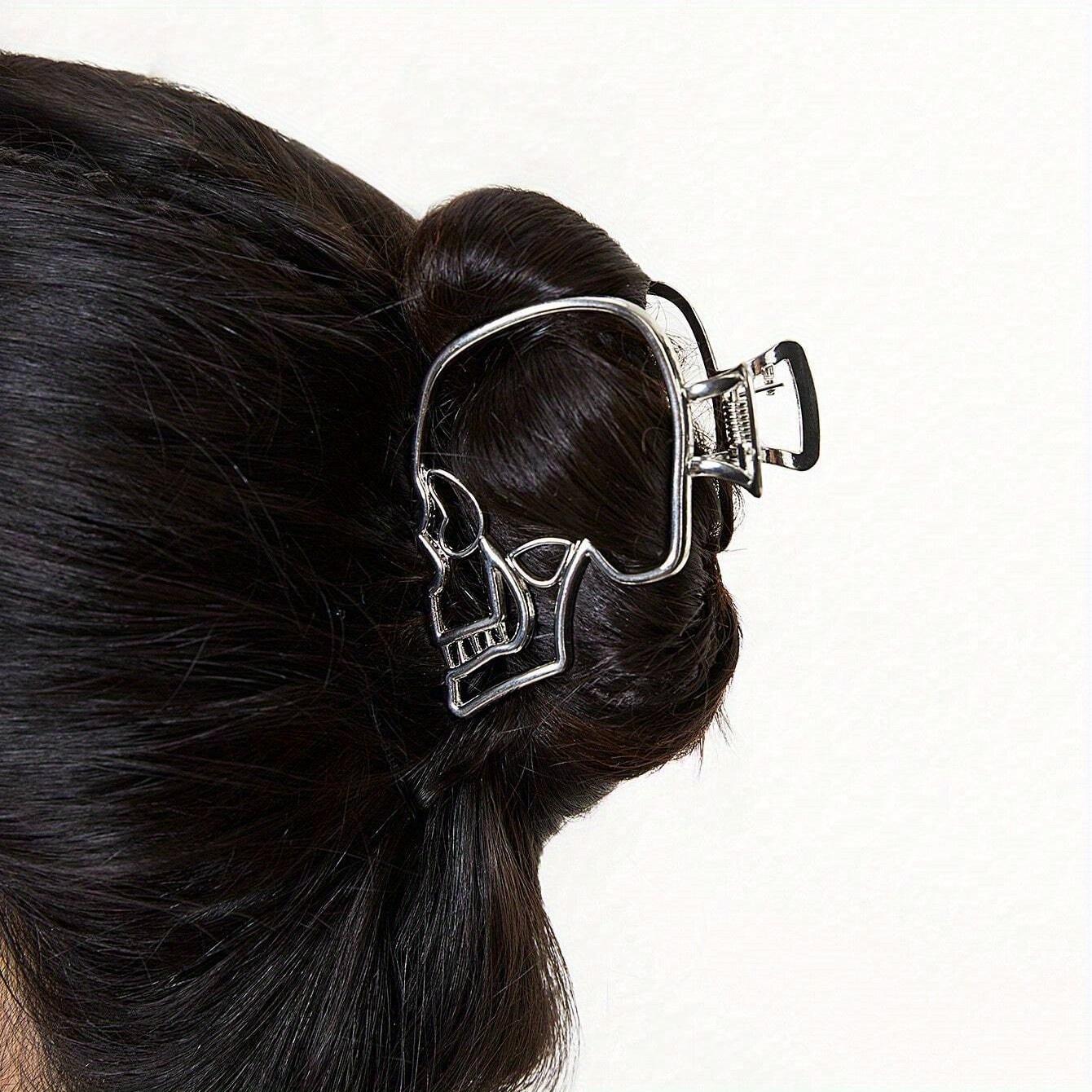 Gothic Dark Black Punk Style Skull Hair Claw for Women Shark Pinches Back of Head Hair Clip Hollow Hair Accessories
Gothic Dark Black Punk Style Skull Hair Claw for Women Shark Pinches Back of Head Hair Clip Hollow Hair Accessories