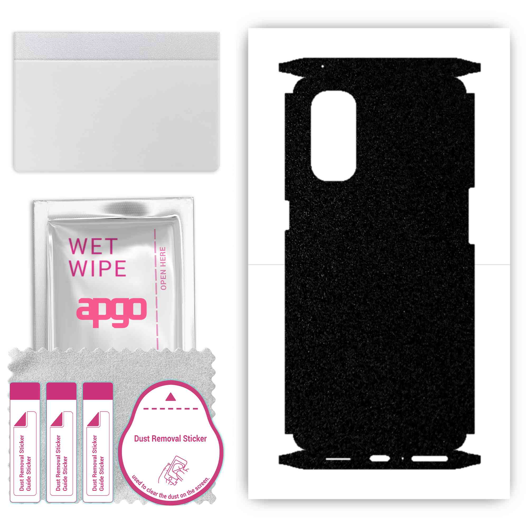 apgo Protective Skin Sticker for the back+sides compatible with Oppo Reno4 Pro 5G, Full Wrap Film, Foil, Vinyl - Pattern Matte Black
apgo Protective Skin Sticker for the back+sides compatible with Oppo Reno4 Pro 5G, Full Wrap Film, Foil, Vinyl - Pattern Matte Black