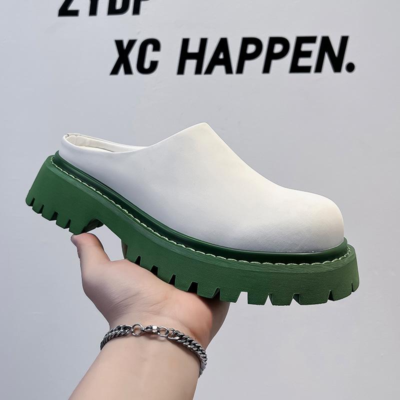 Green sole derby shoes round head high-end leather shoes versatile platform men s fashion trend half drag leather shoes casual 3205-A 38 чорний
Green sole derby shoes round head high-end leather shoes versatile platform men s fashion trend half drag leather shoes casual 3205-A 38 чорний