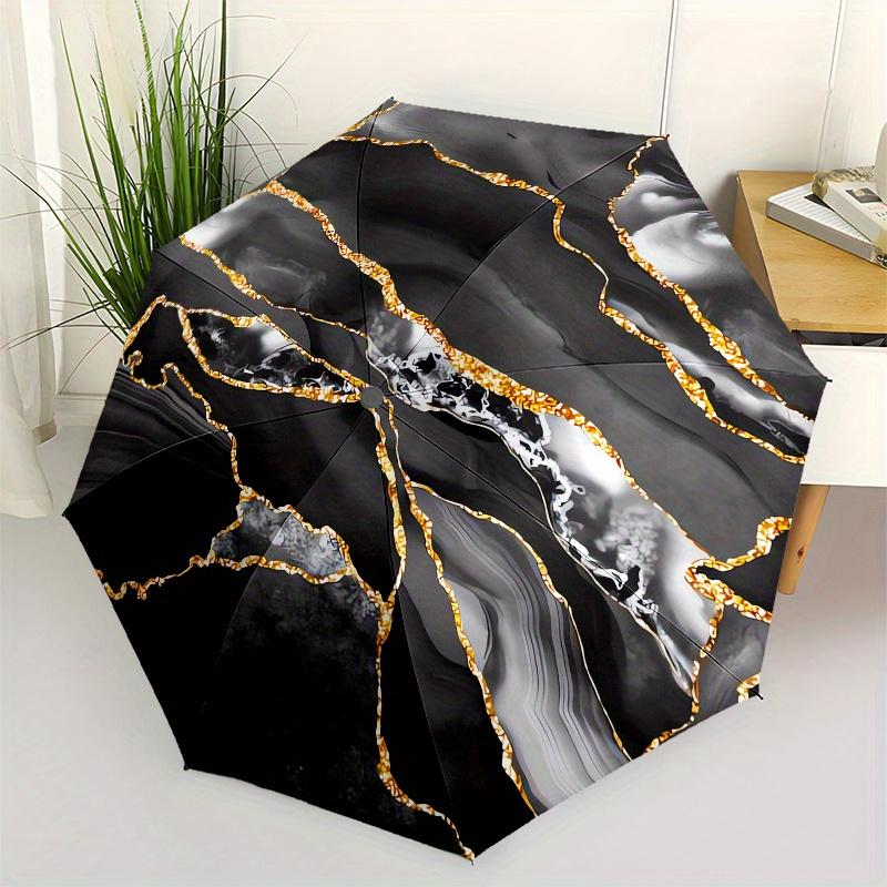 Marble Texture Automatic Folding Umbrella 8 Ribs, Durable Iron Frame, Bright Color Pattern Compact Travel Umbrella, Suitable for Outdoor, B
Marble Texture Automatic Folding Umbrella 8 Ribs, Durable Iron Frame, Bright Color Pattern Compact Travel Umbrella, Suitable for Outdoor, B
