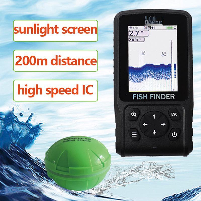 Long-Range Sonar Fish Finder: 200m, Trilingual Display, Sunlight-Readable Screen, Dual Charging, Dot Matrix, Wireless. Chinese Version
Long-Range Sonar Fish Finder: 200m, Trilingual Display, Sunlight-Readable Screen, Dual Charging, Dot Matrix, Wireless. Chinese Version