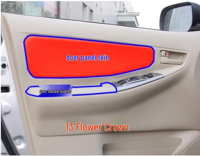 Toyota Corolla Door Panel Leather Wrap Armrest Cover - Custom Fit.
Toyota Corolla Door Panel Leather Wrap Armrest Cover - Custom Fit.