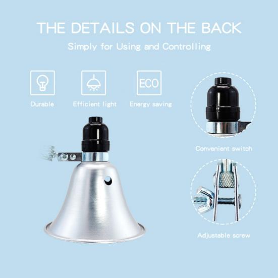 2Pcs Clamp Lampshades Angle Adjustable Good Heat Dissipation Perfect Fit Easy to Install Universal Aluminum Reflector Light Bulb Lampshades
2Pcs Clamp Lampshades Angle Adjustable Good Heat Dissipation Perfect Fit Easy to Install Universal Aluminum Reflector Light Bulb Lampshades