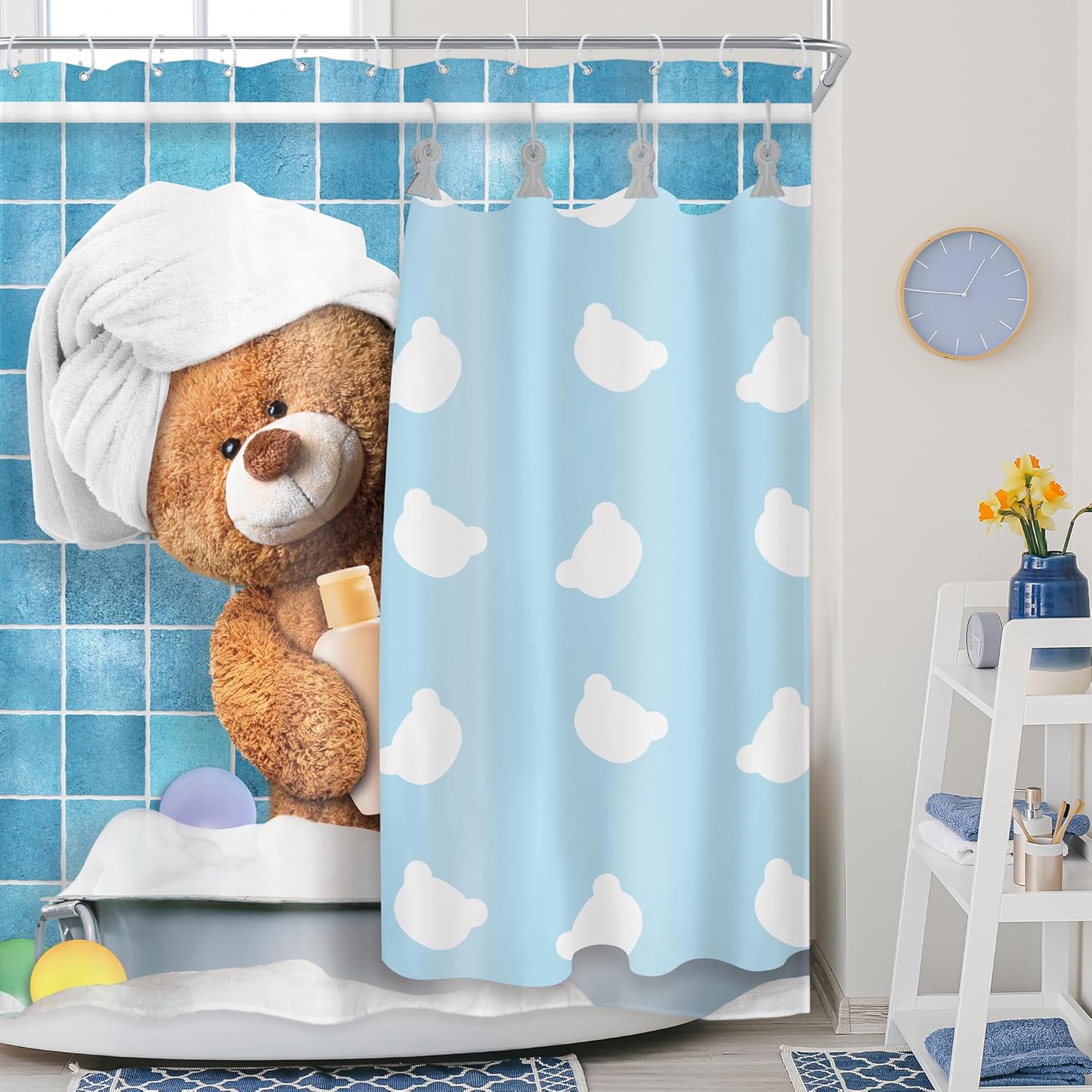 Funny Dog Shower Curtain,Kids Cute Fun Pet In Bathtub,Tropical Leaves Palm Leaf Plant Greenery Hilarious Bubbles Bathroom Decor W60H190(CM)-1 Pcs
Funny Dog Shower Curtain,Kids Cute Fun Pet In Bathtub,Tropical Leaves Palm Leaf Plant Greenery Hilarious Bubbles Bathroom Decor W60H190(CM)-1 Pcs