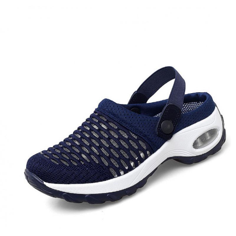 Спортивные женские туфли из сетки большого размера 42, сандалии женские полузакрытые, дышащие и легкие, на воздушной подушке, увеличивающие рост, обувь для пожилых 077 43 синий
Спортивные женские туфли из сетки большого размера 42, сандалии женские полузакрытые, дышащие и легкие, на воздушной подушке, увеличивающие рост, обувь для пожилых 077 43 синий