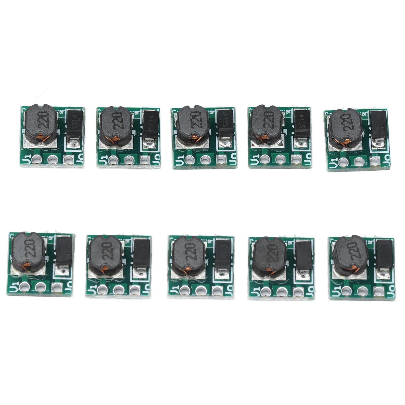 10Pcs DC‑DC Boost Converter Module 1.5V 1.8V 2.5V 3V 3.3V 3.7V 4.2V to 5V Booster Board T64
10Pcs DC‑DC Boost Converter Module 1.5V 1.8V 2.5V 3V 3.3V 3.7V 4.2V to 5V Booster Board T64