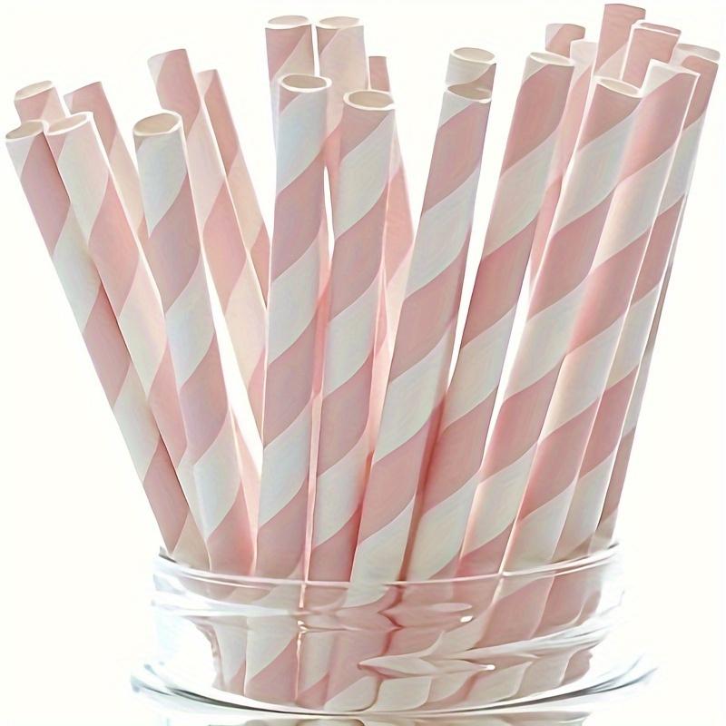100-Pack 6mm Diameter, 197mm Length Pink Striped Paper Straws 100pcs
100-Pack 6mm Diameter, 197mm Length Pink Striped Paper Straws 100pcs
