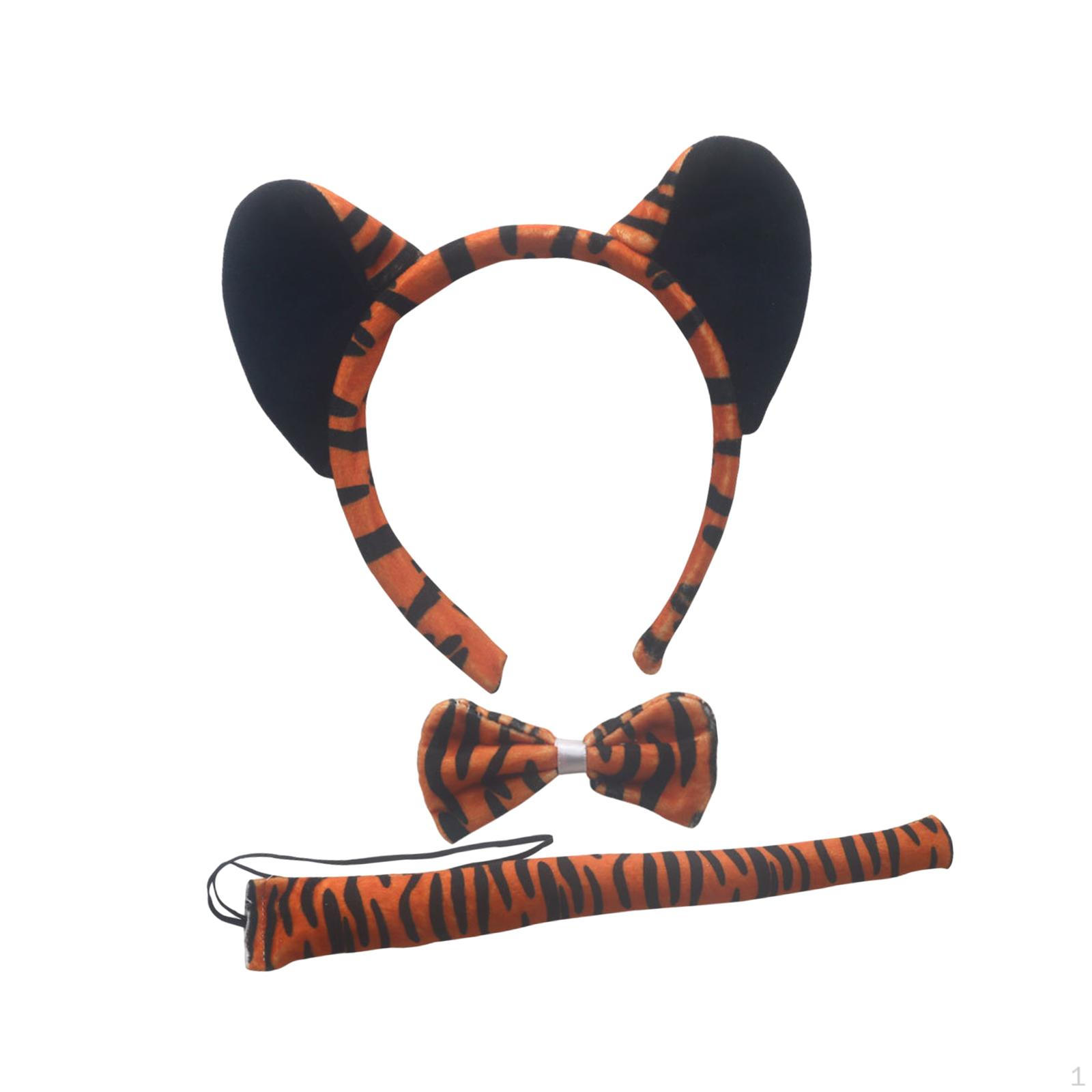 Костюм тигра на Хэллоуин, украшение для косплея, обруч для волос, повязка на голову для сценических представлений, карнавальный год