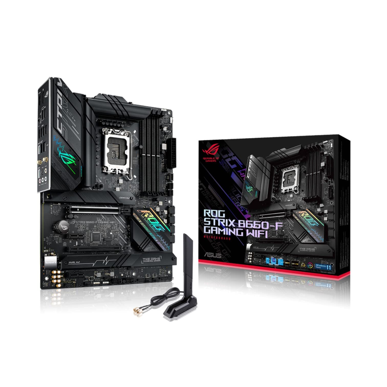 ASUS INTEL 12-го покоління CPU Compatible B660 Chipset ATX Материнська плата ROG STRIX GAMING WIFI Авторизований дистриб’ютор (LGA1700) B660-F [Вітчизняний
ASUS INTEL 12-го покоління CPU Compatible B660 Chipset ATX Материнська плата ROG STRIX GAMING WIFI Авторизований дистриб’ютор (LGA1700) B660-F [Вітчизняний