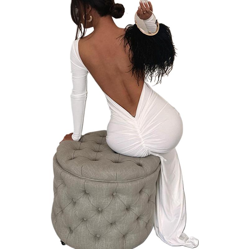 Сексуальная женская одежда для девочек, популярное платье с длинными рукавами, облегающее платье нестандартной формы с запахом на бедрах, вечернее платье с открытой спиной L белый
Сексуальная женская одежда для девочек, популярное платье с длинными рукавами, облегающее платье нестандартной формы с запахом на бедрах, вечернее платье с открытой спиной L белый