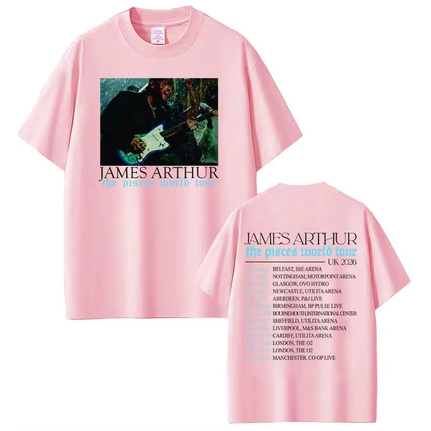 Rapper James Arthur Pisces World Tour 2026 Print Tshirt Men Women Hiphop Tshirt Casual pure Cotton Tshirts Streetwear 4XL
Rapper James Arthur Pisces World Tour 2026 Print Tshirt Men Women Hiphop Tshirt Casual pure Cotton Tshirts Streetwear 4XL