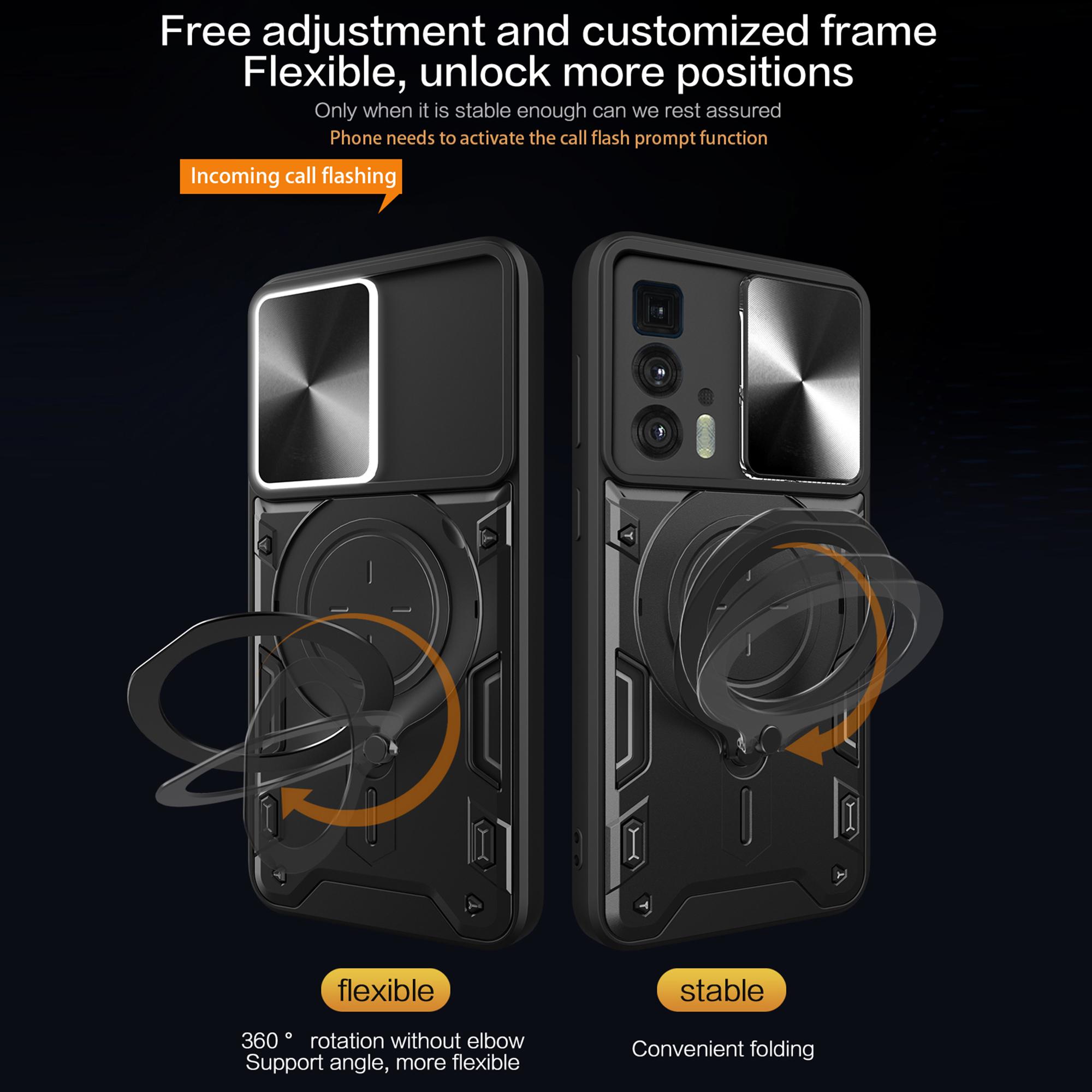 For Motorola Edge 20 Pro Slide Camera Lid PC+TPU Phone Case with Ring Kickstand Shock-absorbing Cover Black 
For Motorola Edge 20 Pro Slide Camera Lid PC+TPU Phone Case with Ring Kickstand Shock-absorbing Cover Black