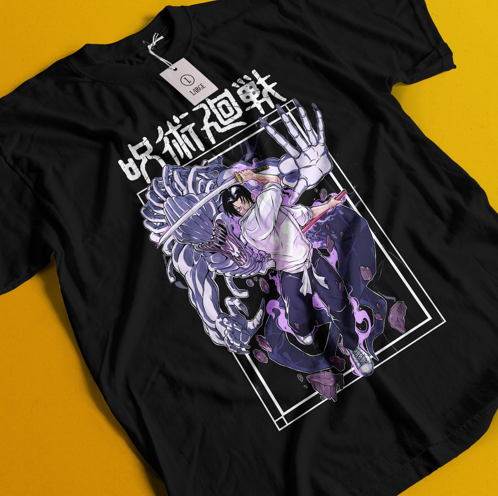 Yuta Rika Shirt Gojo Satoru T-Shirt Mens Womens Tees Top Jujutsu Kaisen Tshirt Toji Tee Sukuna Geto S
Yuta Rika Shirt Gojo Satoru T-Shirt Mens Womens Tees Top Jujutsu Kaisen Tshirt Toji Tee Sukuna Geto S
